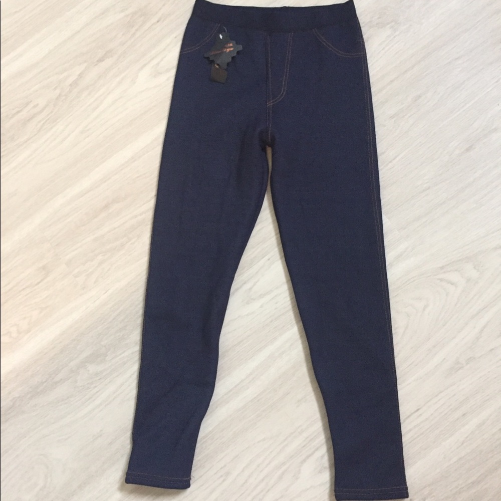 NWT!! Fleece-lined Denim Leggings